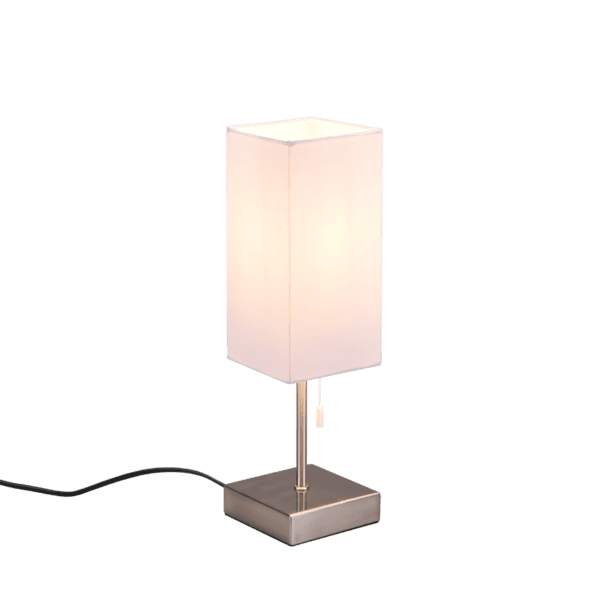 Lámpara de Mesa OLE con Carga USB-C y Diseño Minimalista - Eficiencia Energética LED - Color: Níquel mate - Material: Metal