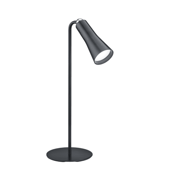 Lámpara de Sobremesa MAXI LED Negra - Eficiencia Energética y Diseño Versátil - Color: Estera negra - Material: Metal - Tipo de Luz: LED - Lúmenes: 200 - Temperatura: 3000K
