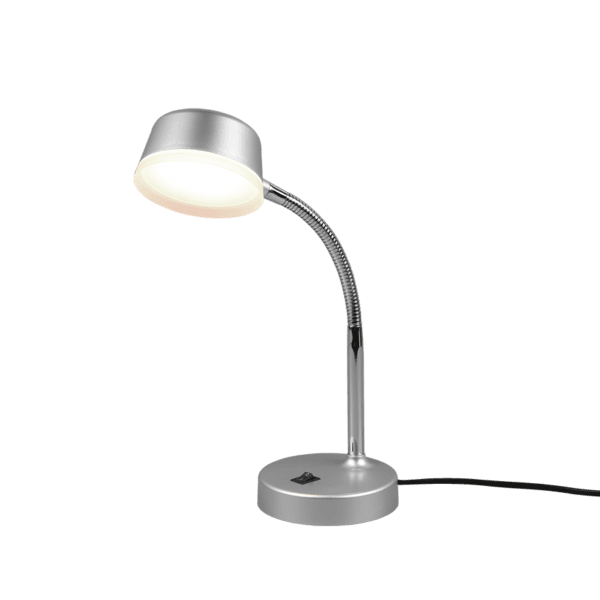 Lámpara de Mesa KIKO en Titanio – Ilumina tu Espacio con Estilo y Eficiencia LED - Color: Titán - Material: Plástico - Tipo de Luz: LED - Lúmenes: 500 - Temperatura: 3000K
