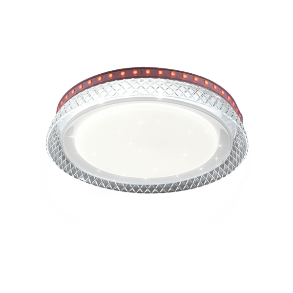 Lámpara de Techo THEA RGB LED Ajustable - Eficiencia Energética y Estilo Moderno - Color: Blanco - Material: Plástico - Tipo de Luz: LED - Lúmenes: 1100 - Temperatura: 2700 - 6500K