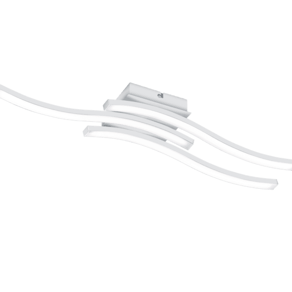 Lámpara de Techo ROUTE LED 3 Luces - Diseño Moderno y Eficiencia Energética - Color: Estera blanca - Material: Metal - Tipo de Luz: LED - Lúmenes: 600 - Temperatura: 4000K