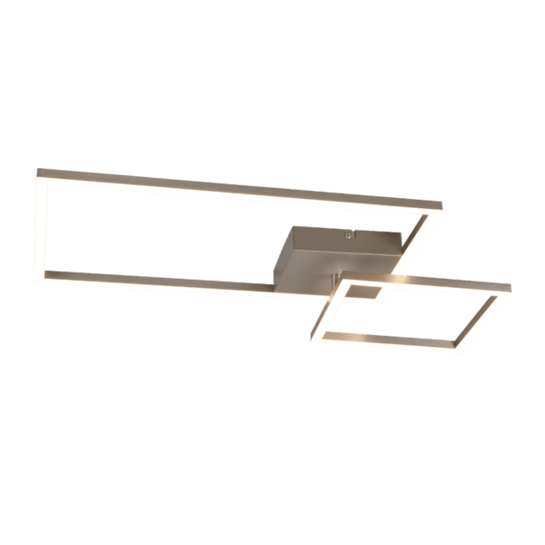 Lámpara de Techo PADELLA LED en Níquel - Iluminación Decorativa y Eficiencia Energética - Color: Níquel mate - Material: Metal - Tipo de Luz: LED - Lúmenes: 3000 - Temperatura: 3000K