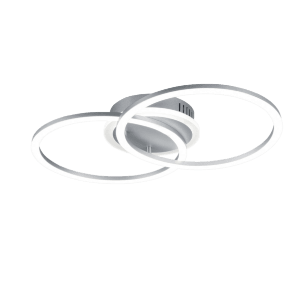 Lámpara de Techo VENIDA en Titanio con Regulador y Tecnología LED - Eficiencia Energética - Color: Titán - Material: Metal - Tipo de Luz: LED - Lúmenes: 3000 - Temperatura: 3000K