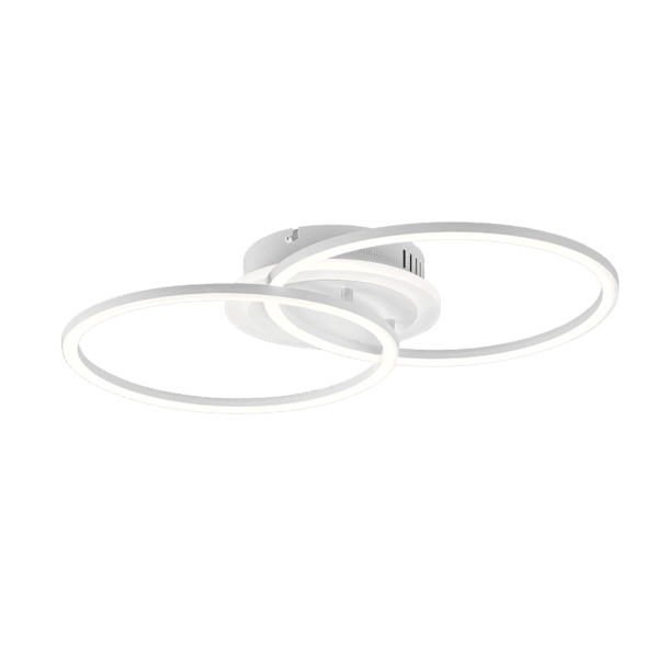 Lámpara de Techo VENIDA LED Blanca Mate con Regulador de Intensidad y Eficiencia Energética - Color: Estera blanca - Material: Metal - Tipo de Luz: LED - Lúmenes: 3000
