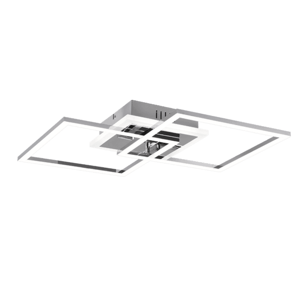 Lámpara de Techo VENIDA LED Regulable - Diseño Moderno y Eficiencia Energética - Color: Cromo - Material: Metal - Tipo de Luz: LED - Lúmenes: 3000 - Temperatura: 4000K