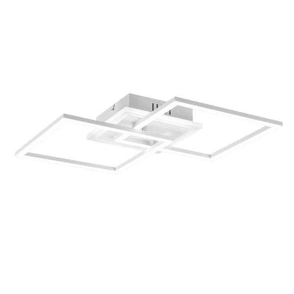 Lámpara de Techo VENIDA LED Blanca Mate con Regulador de Intensidad y Eficiencia Energética - Color: Estera blanca - Material: Metal - Tipo de Luz: LED - Lúmenes: 3000 - Temperatura: 4000K
