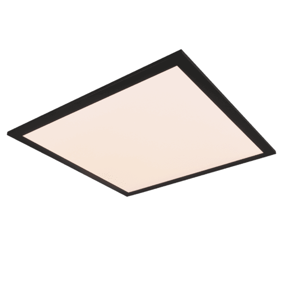 Panel LED GAMMA Negro Mate Regulable con Mando | Eficiencia Energética y Estilo Moderne - Color: Estera negra - Material: Metal - Tipo de Luz: LED - Lúmenes: 2300 - Temperatura: 2700 - 6500K
