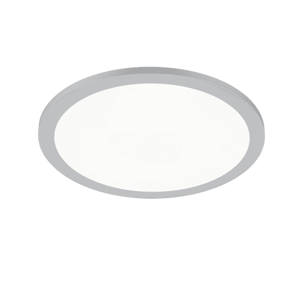 Luminaria TIBERIUS LED 30 cm - Elegante Diseño en Titanio y Pantalla Blanca - Color: Titán - Material: Plástico - Tipo de Luz: LED - Lúmenes: 1500 - Temperatura: 4000K