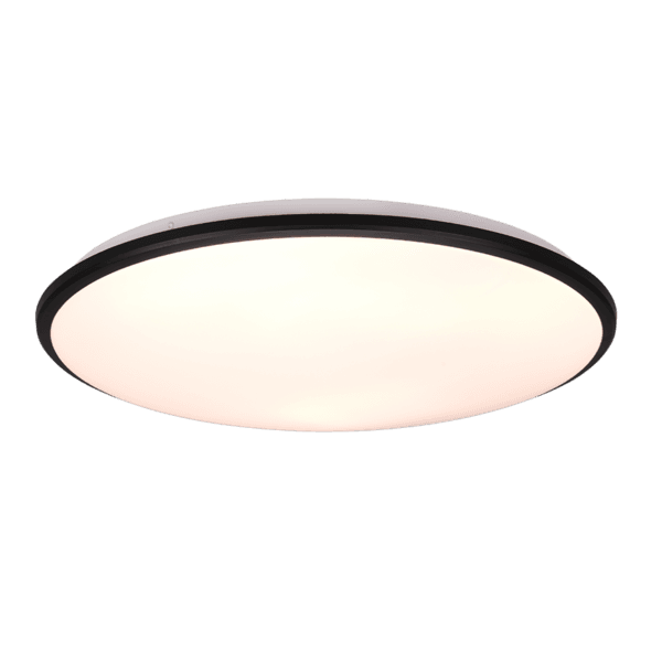 Luminaria de Techo LIMBUS en Negro Mate - Regulable, LED Eficiente y de Diseño Moderno - Color: Estera negra - Material: Plástico - Tipo de Luz: LED - Lúmenes: 4100 - Temperatura: 3000K