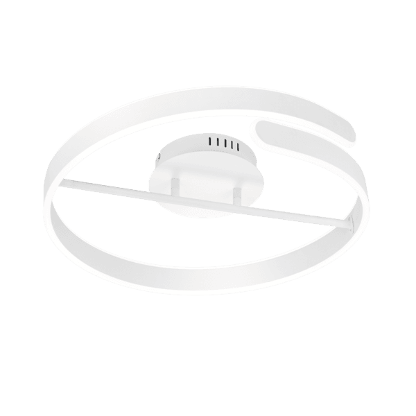 Lámpara de Techo PARMA LED Regulable en Blanco Mate - Eficiencia Energética y Estilo Moderno - Color: Estera blanca - Material: Metal - Tipo de Luz: LED - Lúmenes: 4500 - Temperatura: 4000K