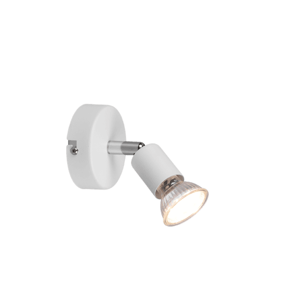 Foco LED PARIS Blanco Mate - Iluminación Eficiente y Estética, Ahorro Energético 80% - Color: Estera blanca - Material: Metal