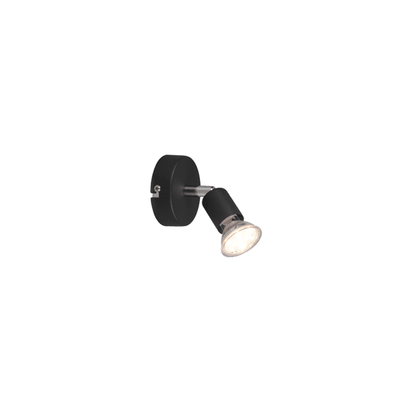 Foco PARIS Negro Mate LED - Iluminación Eficiente y Moderna para Tu Hogar - Color: Estera negra