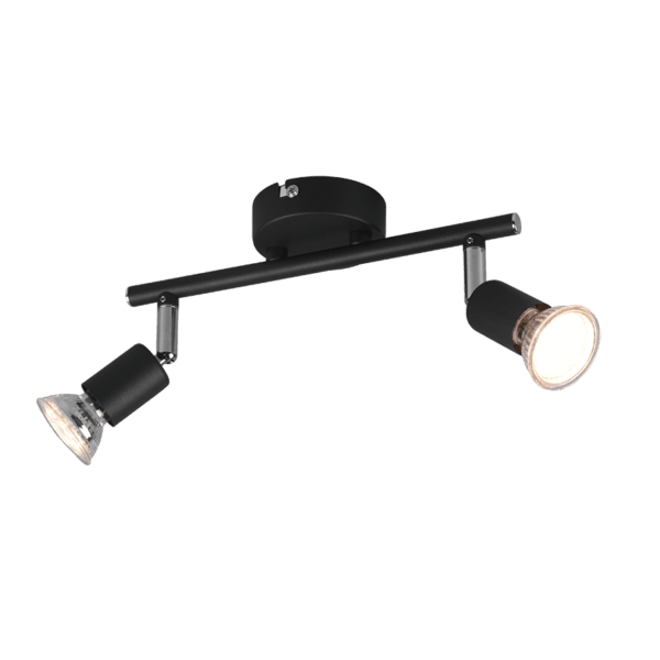 Foco PARIS Negro Mate LED - Iluminación Eficiente y Moderna para Tu Hogar - Color: Estera negra - Material: Metal