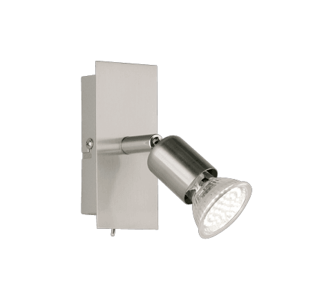 Foco NIMES en Níquel Mate - Iluminación LED Eficiente y Estilo Moderno - Color: Níquel mate - Material: Metal - Tipo de Luz: LED - Lúmenes: 250 - Temperatura: 3000K