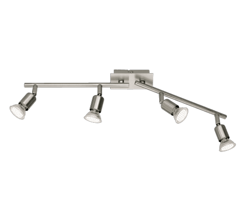 Foco NIMES de Níquel Mate - Iluminación LED, Diseño Moderno y Ahorro Energético - Color: Níquel mate - Material: Metal - Tipo de Luz: LED - Lúmenes: 250 - Temperatura: 3000K