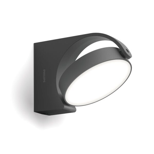 Aplique Exterior Philips Mimosa 7W 2700K Antracita IP44