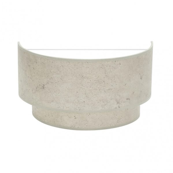 Aplique Doble Smile 1xe27 Cemento Gris 17x30x15 Cm