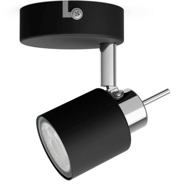 Lámpara Philips Meranti 1x GU10 Negra