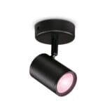 Foco Ajustable Philips WiZ Imageo Negro RGB 5W