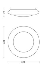 Plafón LED Philips Cinnabar Luz Neutra 4000K