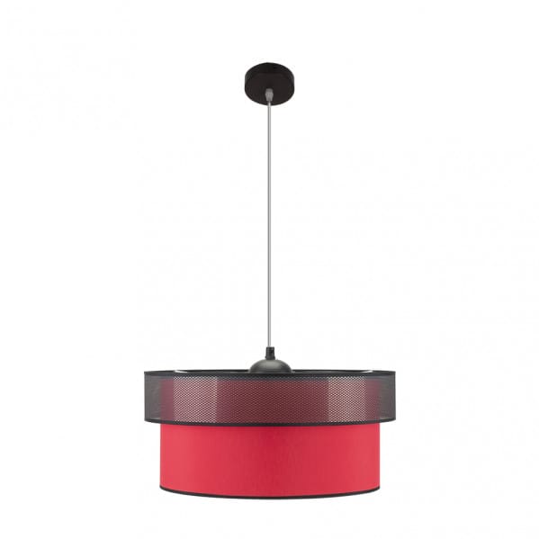 Colgante Felix Negro/rojo 1xe27 Regx50x50 Cm