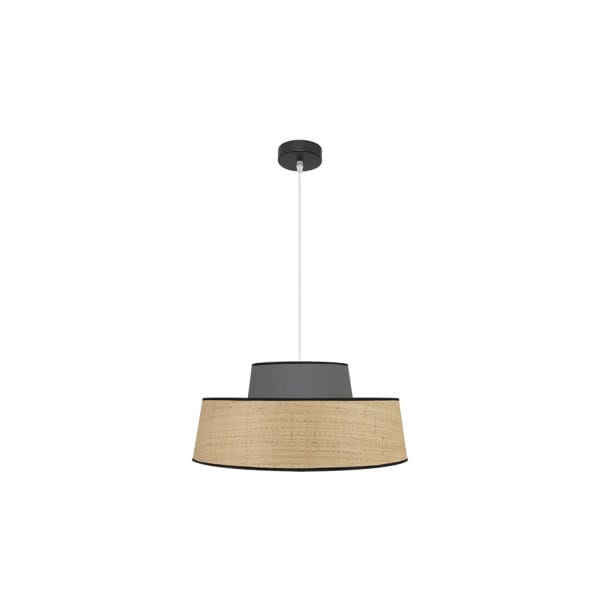 Colgante Jia 1xe27 Natural/gris Regx50x50 cm