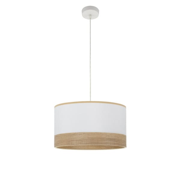 Colgante Olga 1xe27 Blanco/blanco-mad.clara Regx40x40 Cm