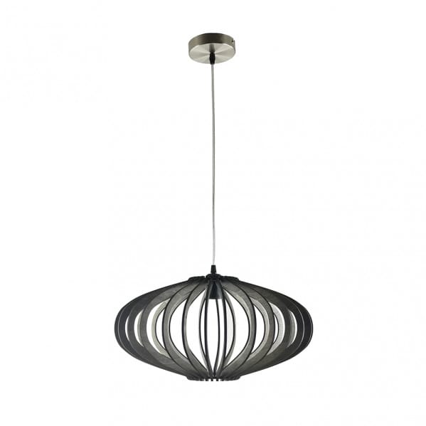 Colgante Sapelli 1xe27 Madera Cafe Regx45x45 Cm