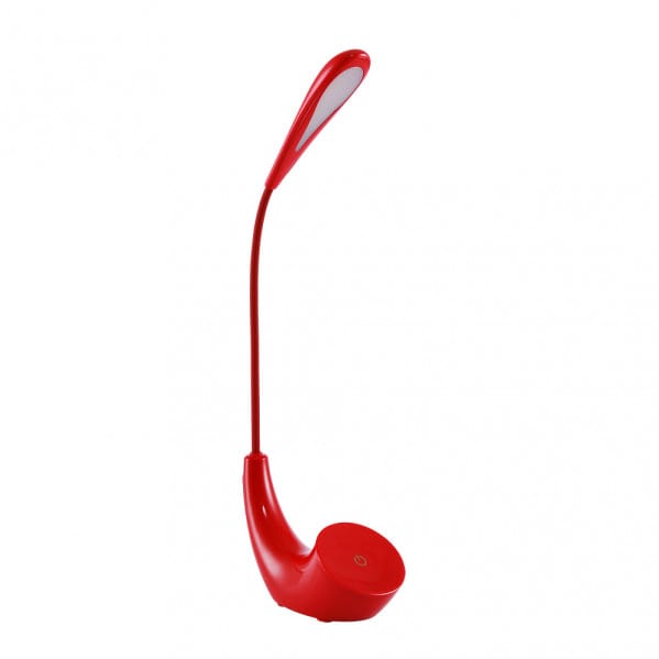 Flexo Ancla 5w 6000k Rojo 375lm 43x7,5x15,5 Cm Regulable 3 Intensidades, Flexible, Orientable Y Tactil