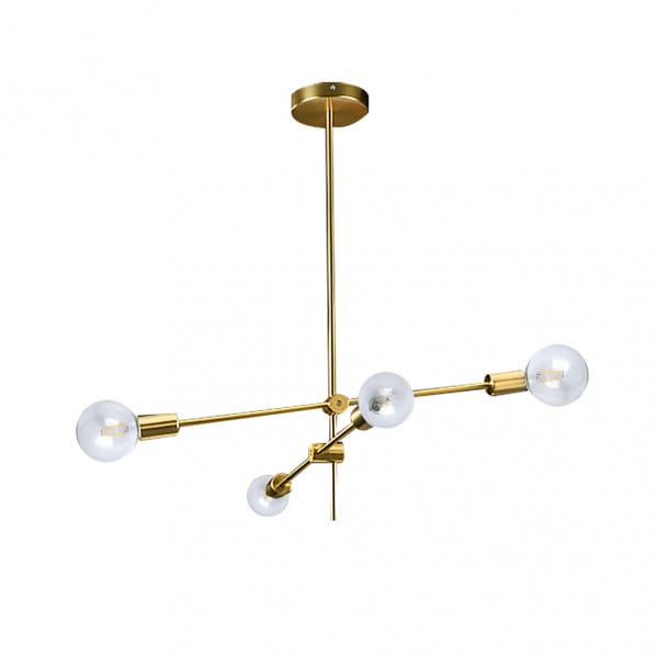 Lampara Jerusalen 4xe27 Bronce 64x71x71 Cm